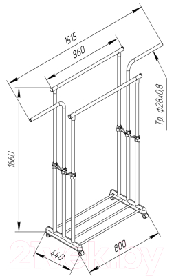 Стойка для одежды Sheffilton SHT-WR6