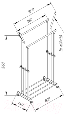Стойка для одежды Sheffilton SHT-WR7