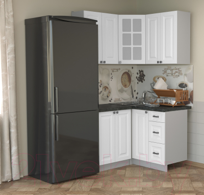 Кухонный гарнитур Интерлиния Мила Деко 1.2x1.2