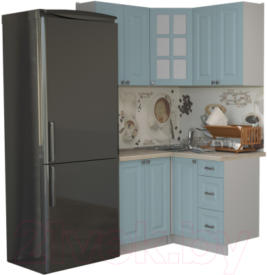 Кухонный гарнитур Интерлиния Мила Деко 1.2x1.2 - фото