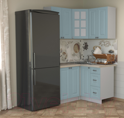 Кухонный гарнитур Интерлиния Мила Деко 1.2x1.2