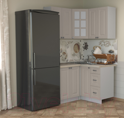 Кухонный гарнитур Интерлиния Мила Деко 1.2x1.2