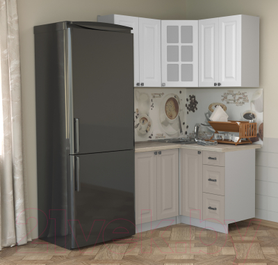 Кухонный гарнитур Интерлиния Мила Деко 1.2x1.2