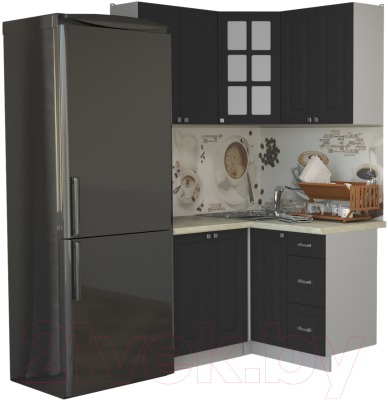 Кухонный гарнитур Интерлиния Мила Деко 1.2x1.2 - фото