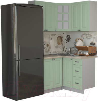 Готовая кухня Интерлиния Мила Деко 1.2x1.2 - фото