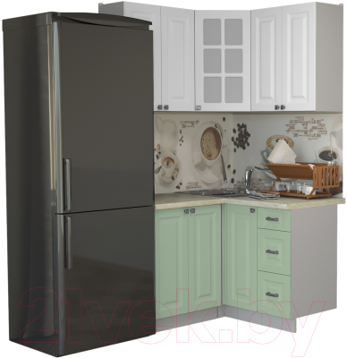 Кухонный гарнитур Интерлиния Мила Деко 1.2x1.2 - фото