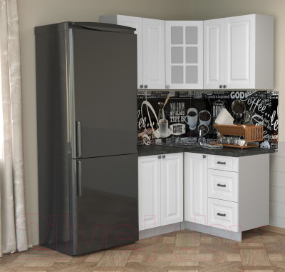 Кухонный гарнитур Интерлиния Мила Деко 1.2x1.3