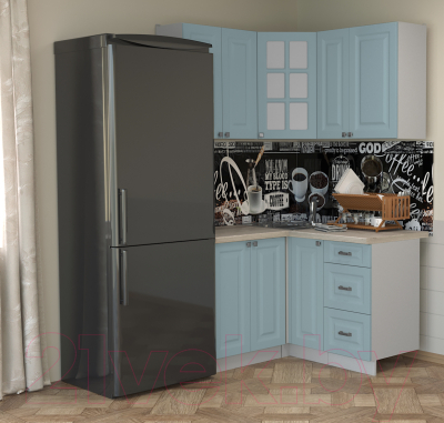 Кухонный гарнитур Интерлиния Мила Деко 1.2x1.3