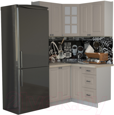 Кухонный гарнитур Интерлиния Мила Деко 1.2x1.3 - фото