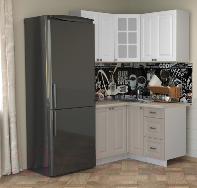 Кухонный гарнитур Интерлиния Мила Деко 1.2x1.3