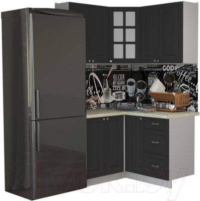 Кухонный гарнитур Интерлиния Мила Деко 1.2x1.3 - фото