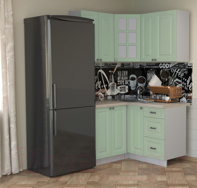 Кухонный гарнитур Интерлиния Мила Деко 1.2x1.3