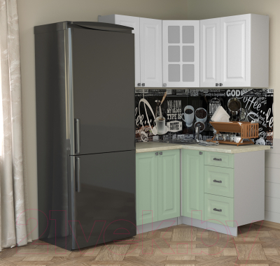 Кухонный гарнитур Интерлиния Мила Деко 1.2x1.3