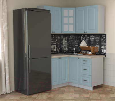 Кухонный гарнитур Интерлиния Мила Деко 1.2x1.4