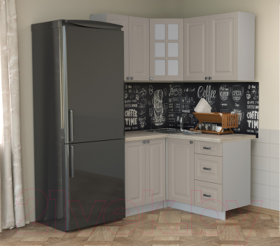 Кухонный гарнитур Интерлиния Мила Деко 1.2x1.4
