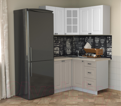 Кухонный гарнитур Интерлиния Мила Деко 1.2x1.4