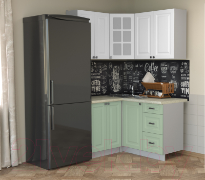 Кухонный гарнитур Интерлиния Мила Деко 1.2x1.4