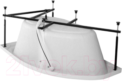 Ванна акриловая Aquanet Capri 170x110 L (c каркасом)