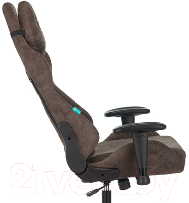 Кресло геймерское Бюрократ Zombie Viking Knight LT10 Fabric (коричневый)