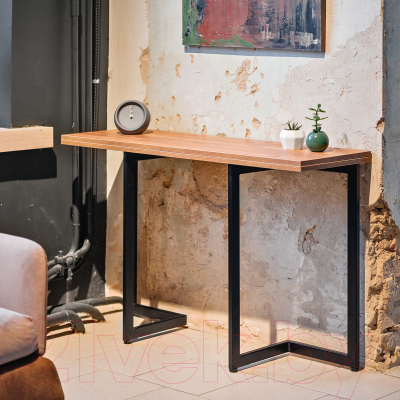 Обеденный стол Millwood Арлен 2 38-76x120x76 (дуб золотой Craft/металл черный)