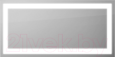 Зеркало Алмаз-Люкс ЗП-44 (60x120) - фото