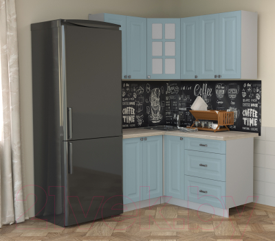 Кухонный гарнитур Интерлиния Мила Деко 1.2x1.5