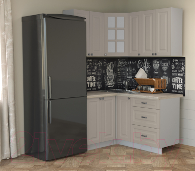 Кухонный гарнитур Интерлиния Мила Деко 1.2x1.5