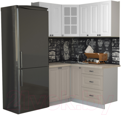 Кухонный гарнитур Интерлиния Мила Деко 1.2x1.5 - фото