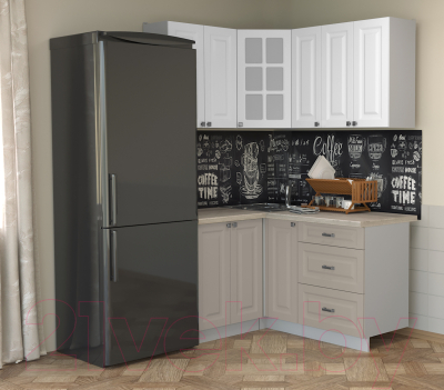 Кухонный гарнитур Интерлиния Мила Деко 1.2x1.5