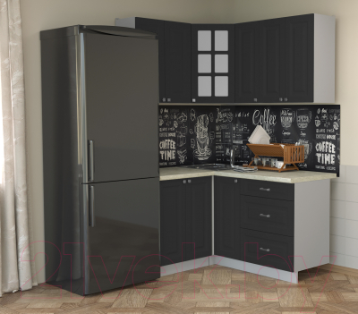 Кухонный гарнитур Интерлиния Мила Деко 1.2x1.5
