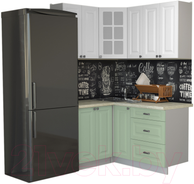 Кухонный гарнитур Интерлиния Мила Деко 1.2x1.5 - фото