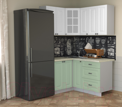 Кухонный гарнитур Интерлиния Мила Деко 1.2x1.5