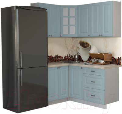 Кухонный гарнитур Интерлиния Мила Деко 1.2x1.6 - фото