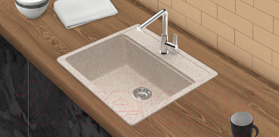 Мойка кухонная Berge BR-5750 (бежевый)