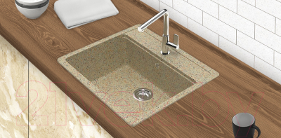 Мойка кухонная Berge BR-5750 (песочный)