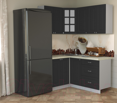 Кухонный гарнитур Интерлиния Мила Деко 1.2x1.6
