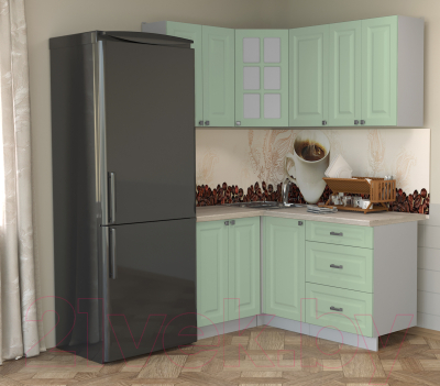 Кухонный гарнитур Интерлиния Мила Деко 1.2x1.6