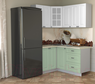 Кухонный гарнитур Интерлиния Мила Деко 1.2x1.6