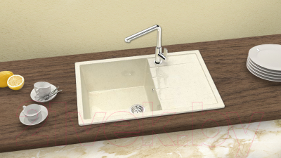 Мойка кухонная Berge BR-7603 (бежевый)