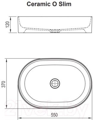 Умывальник Ravak Ceramic Slim 55 / XJX01155001