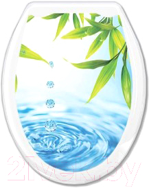 Сиденье для унитаза Europlast Капли и бамбук 104-406-00 - фото