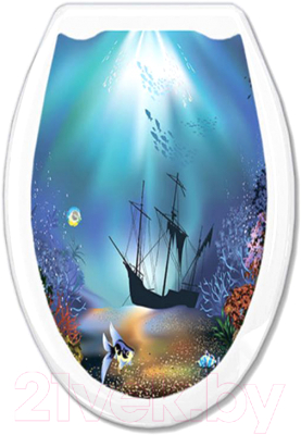 Сиденье для унитаза Europlast Корабль 104-406-00 - фото