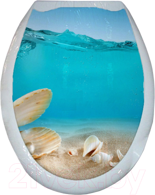 Сиденье для унитаза Еврокомфорт Лазурный берег 104-406-00 - фото
