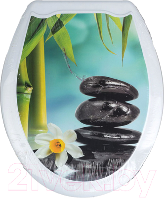 Сиденье для унитаза Europlast Три камня 104-406-00 - фото