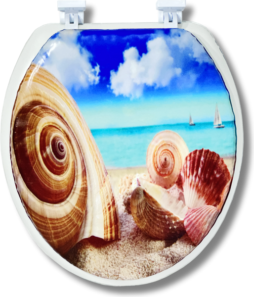 Сиденье для унитаза Еврокомфорт Ракушка 103-311-01В6 - фото