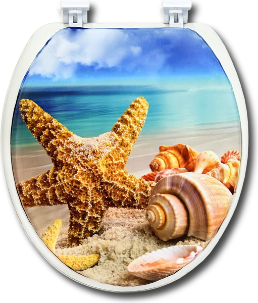 Сиденье для унитаза Еврокомфорт Морское дно 103-311-01В10 - фото