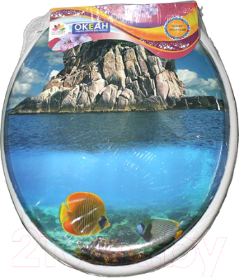 Сиденье для унитаза Europlast Рыбки 103-311-01-В1 - фото