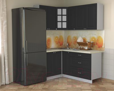 Кухонный гарнитур Интерлиния Мила Деко 1.2x1.7