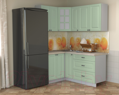 Кухонный гарнитур Интерлиния Мила Деко 1.2x1.7