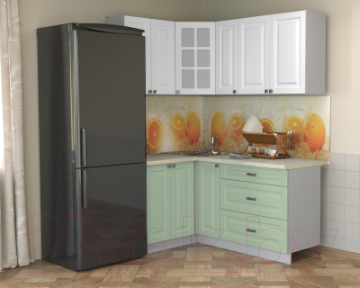 Кухонный гарнитур Интерлиния Мила Деко 1.2x1.7